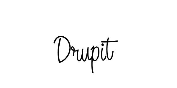 Use a signature maker to create a handwritten signature online. With this signature software, you can design (Angelique-Rose-font-FFP) your own signature for name Drupit. Drupit signature style 5 images and pictures png