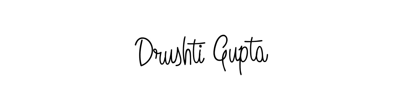 Check out images of Autograph of Drushti Gupta name. Actor Drushti Gupta Signature Style. Angelique-Rose-font-FFP is a professional sign style online. Drushti Gupta signature style 5 images and pictures png
