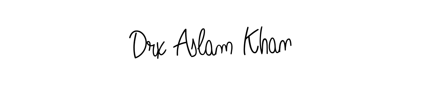 Check out images of Autograph of Drx Aslam Khan name. Actor Drx Aslam Khan Signature Style. Angelique-Rose-font-FFP is a professional sign style online. Drx Aslam Khan signature style 5 images and pictures png