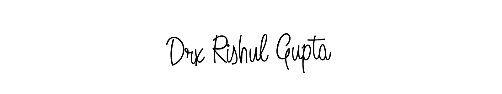 Design your own signature with our free online signature maker. With this signature software, you can create a handwritten (Angelique-Rose-font-FFP) signature for name Drx Rishul Gupta. Drx Rishul Gupta signature style 5 images and pictures png