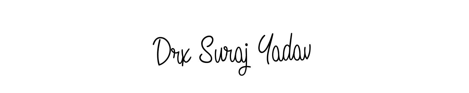 Also You can easily find your signature by using the search form. We will create Drx Suraj Yadav name handwritten signature images for you free of cost using Angelique-Rose-font-FFP sign style. Drx Suraj Yadav signature style 5 images and pictures png