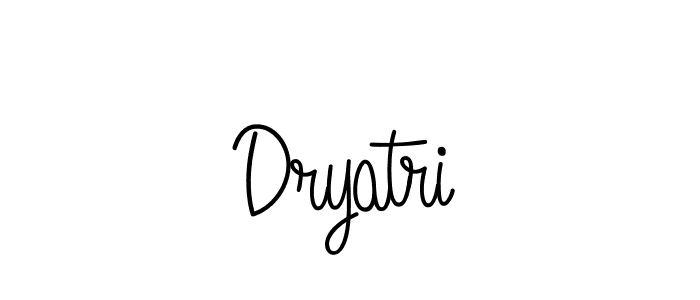 Create a beautiful signature design for name Dryatri. With this signature (Angelique-Rose-font-FFP) fonts, you can make a handwritten signature for free. Dryatri signature style 5 images and pictures png