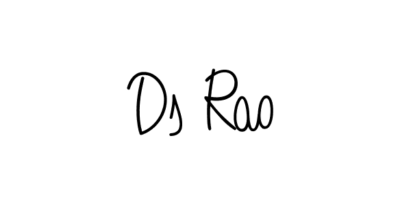 How to Draw Ds Rao signature style? Angelique-Rose-font-FFP is a latest design signature styles for name Ds Rao. Ds Rao signature style 5 images and pictures png