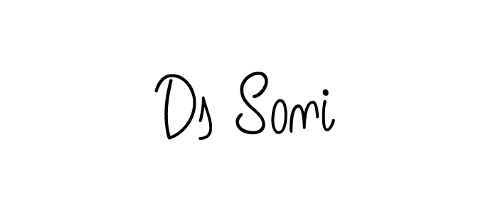 Make a short Ds Soni signature style. Manage your documents anywhere anytime using Angelique-Rose-font-FFP. Create and add eSignatures, submit forms, share and send files easily. Ds Soni signature style 5 images and pictures png