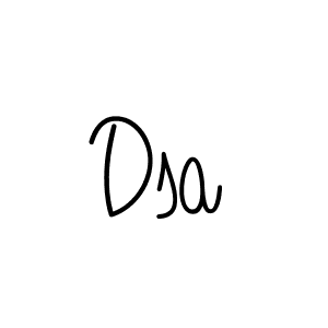 How to make Dsa signature? Angelique-Rose-font-FFP is a professional autograph style. Create handwritten signature for Dsa name. Dsa signature style 5 images and pictures png