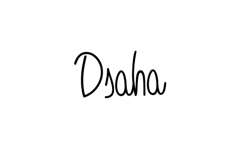 Dsaha stylish signature style. Best Handwritten Sign (Angelique-Rose-font-FFP) for my name. Handwritten Signature Collection Ideas for my name Dsaha. Dsaha signature style 5 images and pictures png