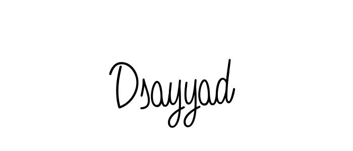 Also we have Dsayyad name is the best signature style. Create professional handwritten signature collection using Angelique-Rose-font-FFP autograph style. Dsayyad signature style 5 images and pictures png