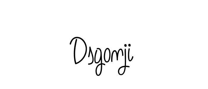 Use a signature maker to create a handwritten signature online. With this signature software, you can design (Angelique-Rose-font-FFP) your own signature for name Dsgonji. Dsgonji signature style 5 images and pictures png