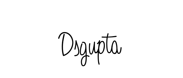 Make a beautiful signature design for name Dsgupta. With this signature (Angelique-Rose-font-FFP) style, you can create a handwritten signature for free. Dsgupta signature style 5 images and pictures png