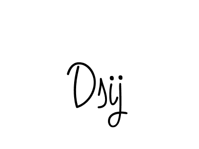 The best way (Angelique-Rose-font-FFP) to make a short signature is to pick only two or three words in your name. The name Dsij include a total of six letters. For converting this name. Dsij signature style 5 images and pictures png