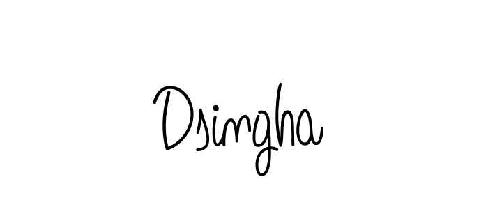 Make a beautiful signature design for name Dsingha. Use this online signature maker to create a handwritten signature for free. Dsingha signature style 5 images and pictures png