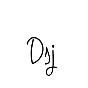 Design your own signature with our free online signature maker. With this signature software, you can create a handwritten (Angelique-Rose-font-FFP) signature for name Dsj. Dsj signature style 5 images and pictures png