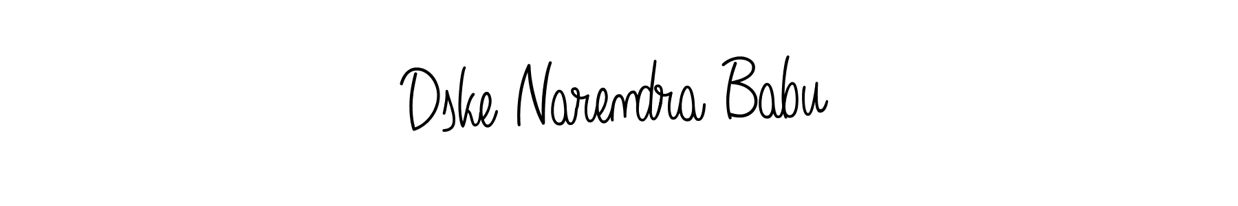 How to Draw Dske Narendra Babu signature style? Angelique-Rose-font-FFP is a latest design signature styles for name Dske Narendra Babu. Dske Narendra Babu signature style 5 images and pictures png