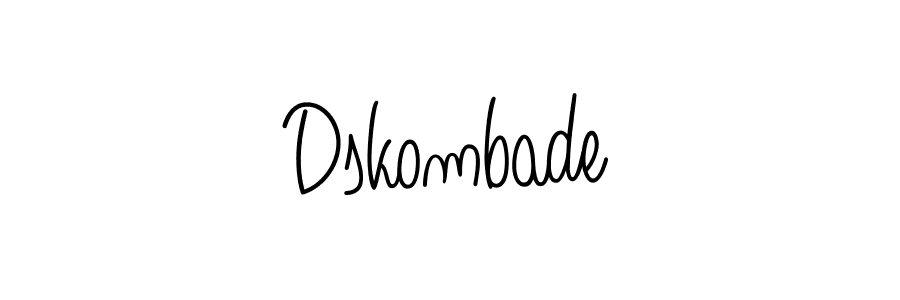 Dskombade stylish signature style. Best Handwritten Sign (Angelique-Rose-font-FFP) for my name. Handwritten Signature Collection Ideas for my name Dskombade. Dskombade signature style 5 images and pictures png