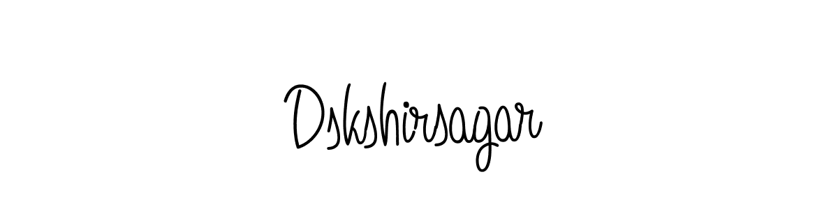 Design your own signature with our free online signature maker. With this signature software, you can create a handwritten (Angelique-Rose-font-FFP) signature for name Dskshirsagar. Dskshirsagar signature style 5 images and pictures png