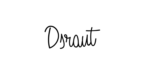 Make a beautiful signature design for name Dsraut. With this signature (Angelique-Rose-font-FFP) style, you can create a handwritten signature for free. Dsraut signature style 5 images and pictures png