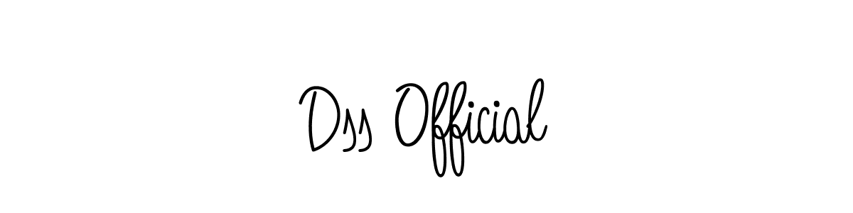 You should practise on your own different ways (Angelique-Rose-font-FFP) to write your name (Dss Official) in signature. don't let someone else do it for you. Dss Official signature style 5 images and pictures png