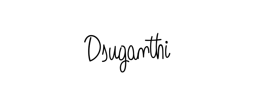 How to make Dsuganthi name signature. Use Angelique-Rose-font-FFP style for creating short signs online. This is the latest handwritten sign. Dsuganthi signature style 5 images and pictures png