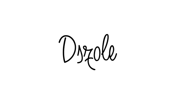 Make a beautiful signature design for name Dszole. With this signature (Angelique-Rose-font-FFP) style, you can create a handwritten signature for free. Dszole signature style 5 images and pictures png