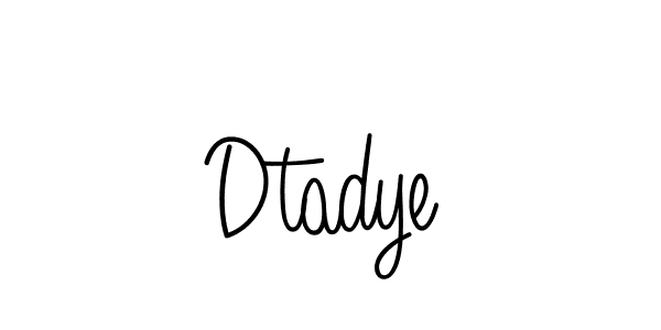 The best way (Angelique-Rose-font-FFP) to make a short signature is to pick only two or three words in your name. The name Dtadye include a total of six letters. For converting this name. Dtadye signature style 5 images and pictures png