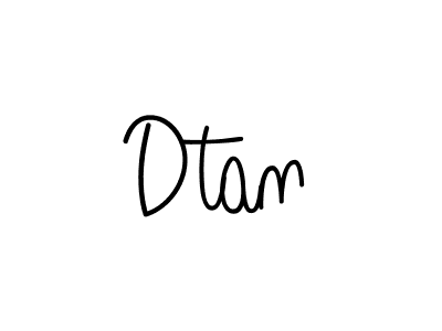 Design your own signature with our free online signature maker. With this signature software, you can create a handwritten (Angelique-Rose-font-FFP) signature for name Dtan. Dtan signature style 5 images and pictures png