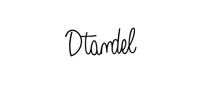 How to Draw Dtandel signature style? Angelique-Rose-font-FFP is a latest design signature styles for name Dtandel. Dtandel signature style 5 images and pictures png