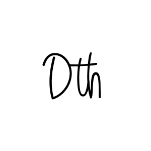 Make a beautiful signature design for name Dth. Use this online signature maker to create a handwritten signature for free. Dth signature style 5 images and pictures png