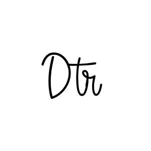 Design your own signature with our free online signature maker. With this signature software, you can create a handwritten (Angelique-Rose-font-FFP) signature for name Dtr. Dtr signature style 5 images and pictures png