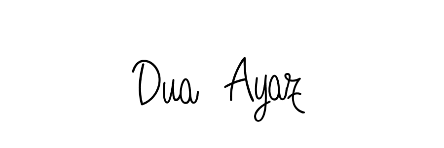 Dua  Ayaz stylish signature style. Best Handwritten Sign (Angelique-Rose-font-FFP) for my name. Handwritten Signature Collection Ideas for my name Dua  Ayaz. Dua  Ayaz signature style 5 images and pictures png