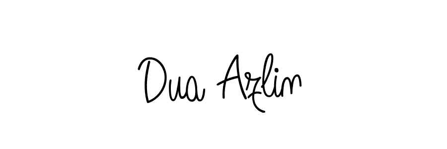 Create a beautiful signature design for name Dua Azlin. With this signature (Angelique-Rose-font-FFP) fonts, you can make a handwritten signature for free. Dua Azlin signature style 5 images and pictures png