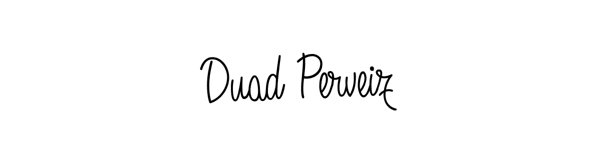 The best way (Angelique-Rose-font-FFP) to make a short signature is to pick only two or three words in your name. The name Duad Perveiz include a total of six letters. For converting this name. Duad Perveiz signature style 5 images and pictures png