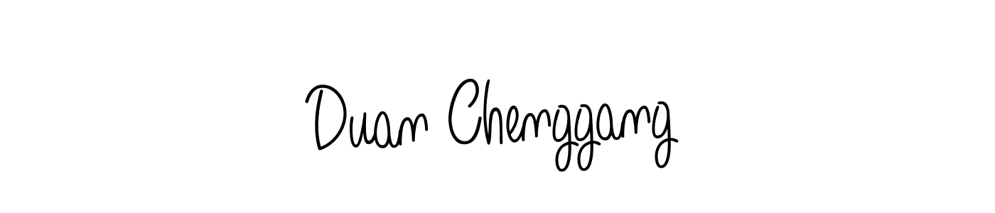 The best way (Angelique-Rose-font-FFP) to make a short signature is to pick only two or three words in your name. The name Duan Chenggang include a total of six letters. For converting this name. Duan Chenggang signature style 5 images and pictures png