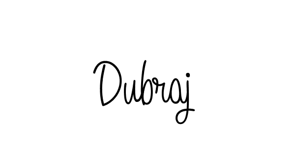 How to make Dubraj signature? Angelique-Rose-font-FFP is a professional autograph style. Create handwritten signature for Dubraj name. Dubraj signature style 5 images and pictures png