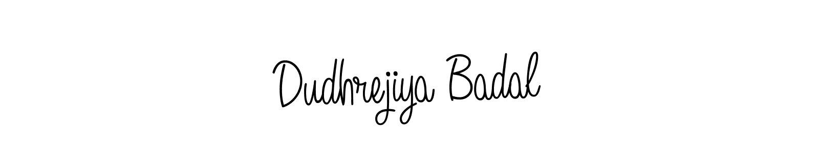 Also we have Dudhrejiya Badal name is the best signature style. Create professional handwritten signature collection using Angelique-Rose-font-FFP autograph style. Dudhrejiya Badal signature style 5 images and pictures png