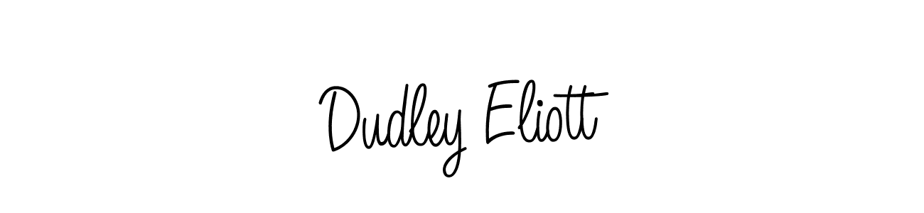 You should practise on your own different ways (Angelique-Rose-font-FFP) to write your name (Dudley Eliott) in signature. don't let someone else do it for you. Dudley Eliott signature style 5 images and pictures png