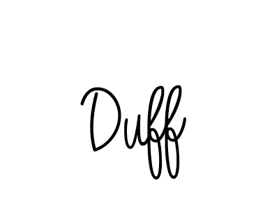 Make a beautiful signature design for name Duff. With this signature (Angelique-Rose-font-FFP) style, you can create a handwritten signature for free. Duff signature style 5 images and pictures png