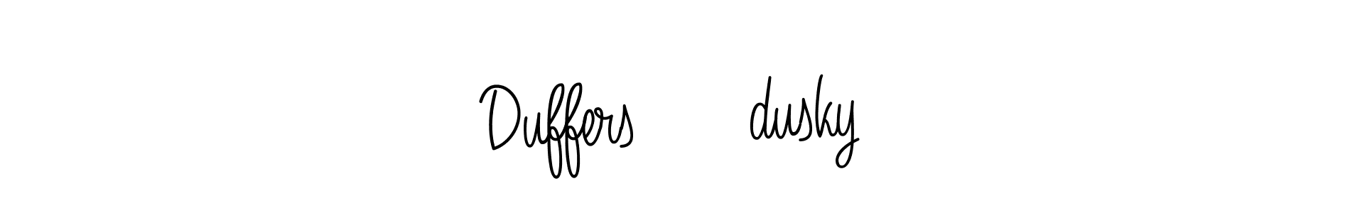 How to make Duffers ❤️dusky signature? Angelique-Rose-font-FFP is a professional autograph style. Create handwritten signature for Duffers ❤️dusky name. Duffers ❤️dusky signature style 5 images and pictures png