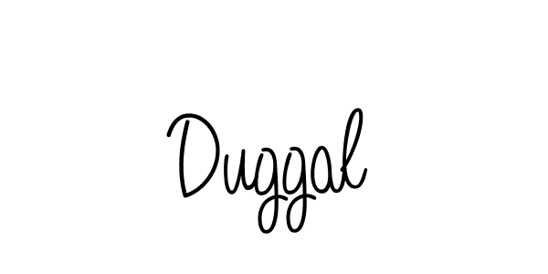 Make a beautiful signature design for name Duggal. With this signature (Angelique-Rose-font-FFP) style, you can create a handwritten signature for free. Duggal signature style 5 images and pictures png