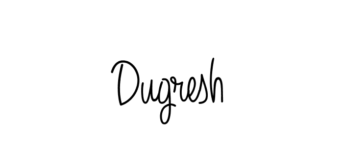 Design your own signature with our free online signature maker. With this signature software, you can create a handwritten (Angelique-Rose-font-FFP) signature for name Dugresh. Dugresh signature style 5 images and pictures png
