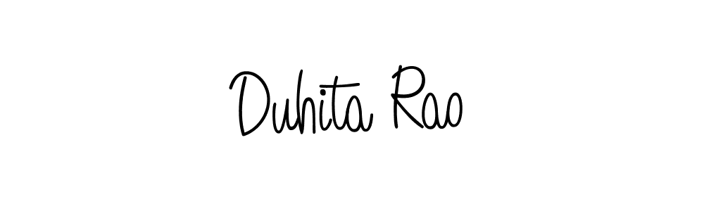 Also You can easily find your signature by using the search form. We will create Duhita Rao name handwritten signature images for you free of cost using Angelique-Rose-font-FFP sign style. Duhita Rao signature style 5 images and pictures png