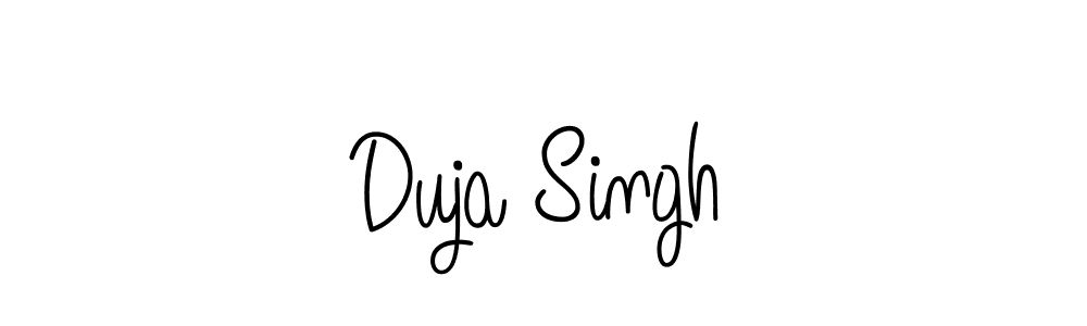 Also You can easily find your signature by using the search form. We will create Duja Singh name handwritten signature images for you free of cost using Angelique-Rose-font-FFP sign style. Duja Singh signature style 5 images and pictures png