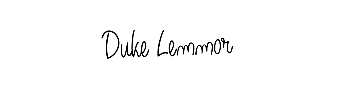 Make a beautiful signature design for name Duke Lemmor. With this signature (Angelique-Rose-font-FFP) style, you can create a handwritten signature for free. Duke Lemmor signature style 5 images and pictures png