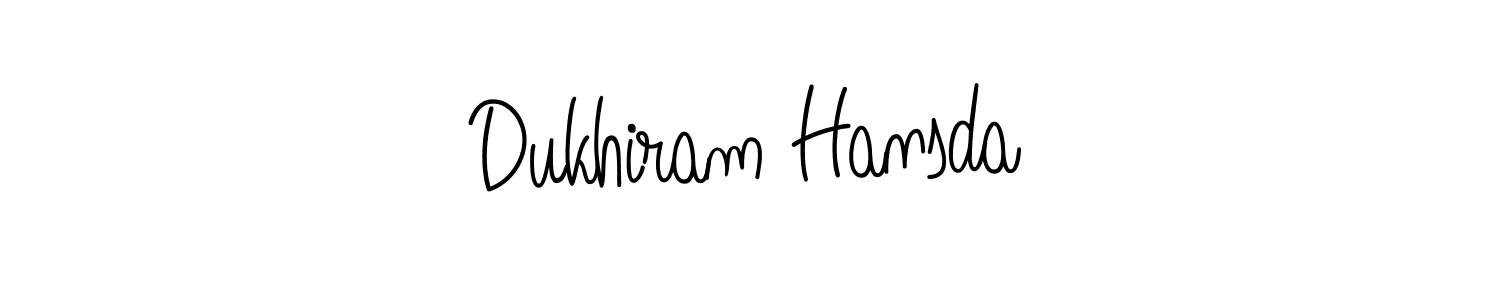 It looks lik you need a new signature style for name Dukhiram Hansda. Design unique handwritten (Angelique-Rose-font-FFP) signature with our free signature maker in just a few clicks. Dukhiram Hansda signature style 5 images and pictures png