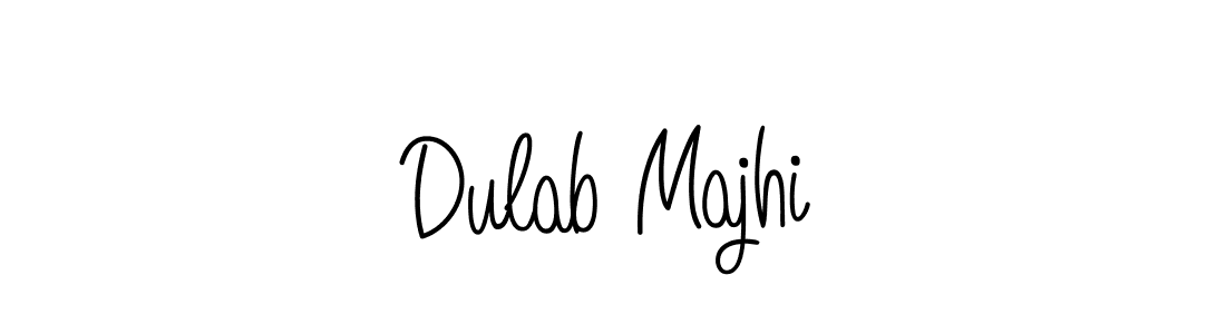 The best way (Angelique-Rose-font-FFP) to make a short signature is to pick only two or three words in your name. The name Dulab Majhi include a total of six letters. For converting this name. Dulab Majhi signature style 5 images and pictures png