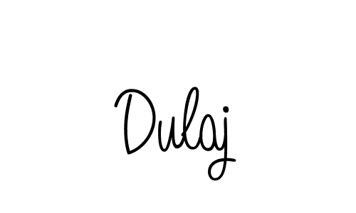 How to make Dulaj name signature. Use Angelique-Rose-font-FFP style for creating short signs online. This is the latest handwritten sign. Dulaj signature style 5 images and pictures png