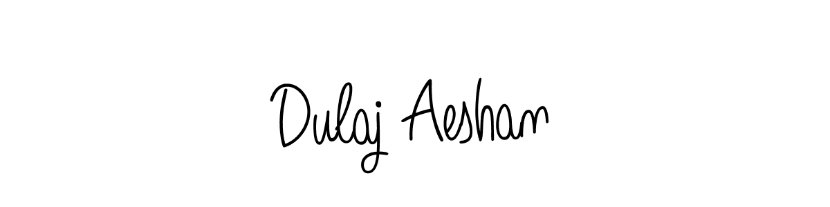 Use a signature maker to create a handwritten signature online. With this signature software, you can design (Angelique-Rose-font-FFP) your own signature for name Dulaj Aeshan. Dulaj Aeshan signature style 5 images and pictures png