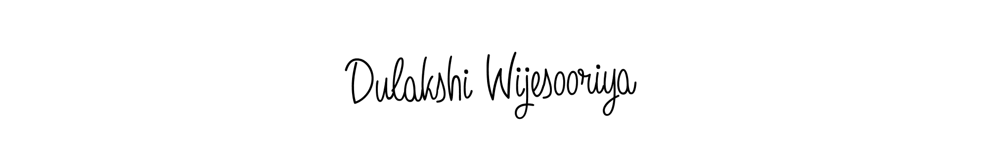 Also we have Dulakshi Wijesooriya name is the best signature style. Create professional handwritten signature collection using Angelique-Rose-font-FFP autograph style. Dulakshi Wijesooriya signature style 5 images and pictures png