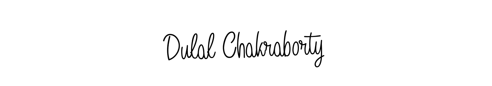 Dulal Chakraborty stylish signature style. Best Handwritten Sign (Angelique-Rose-font-FFP) for my name. Handwritten Signature Collection Ideas for my name Dulal Chakraborty. Dulal Chakraborty signature style 5 images and pictures png