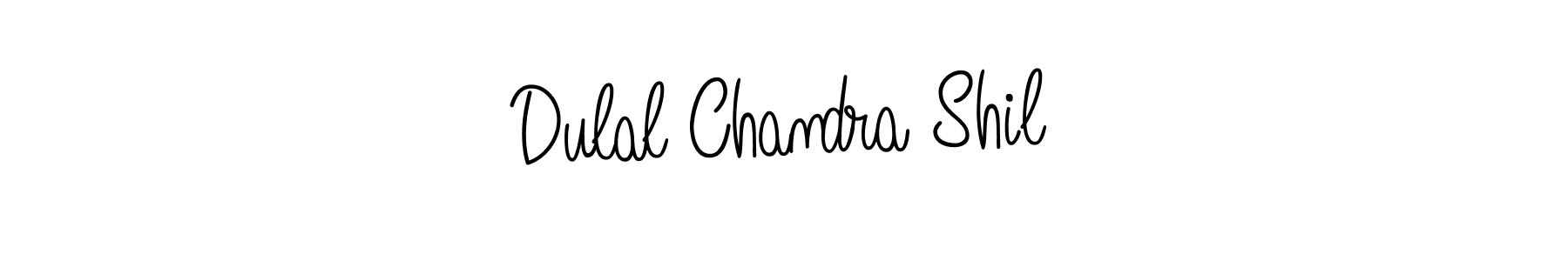 How to make Dulal Chandra Shil name signature. Use Angelique-Rose-font-FFP style for creating short signs online. This is the latest handwritten sign. Dulal Chandra Shil signature style 5 images and pictures png