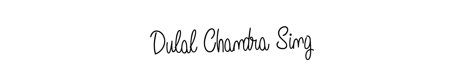 How to make Dulal Chandra Sing name signature. Use Angelique-Rose-font-FFP style for creating short signs online. This is the latest handwritten sign. Dulal Chandra Sing signature style 5 images and pictures png